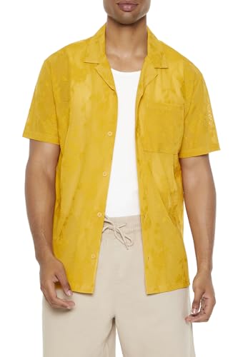 Chemise à imprimé floral transparent homme vêtement été motif fleur