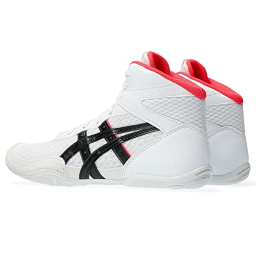 ASICS Kid's Matflex 7 Grade School Wrestling Shoes, 5, White/Diva Pink