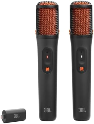 JBL EasySing Mics 2 Wireless AI Karaoke Microphones - Black