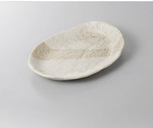 Set of 10, Deformation Plates, Ripple Party Plates, 9.8 x 7.3 x 1.4 inches (25 x 18.5 x 3.5 cm), Earth/Restaurants, Japanese Tableware, Restaurants, Commercial Utensils, Tableware