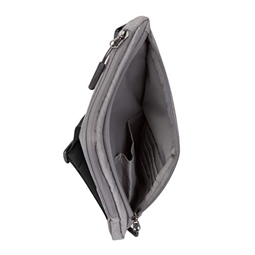 Travelon: Bolsa tiracolo fina da World Travel Essentials, Moderno, Cinza mesclado, One Size