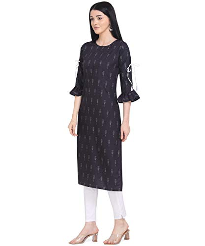 Image of LookMark Women's Crepe Regular Kurta