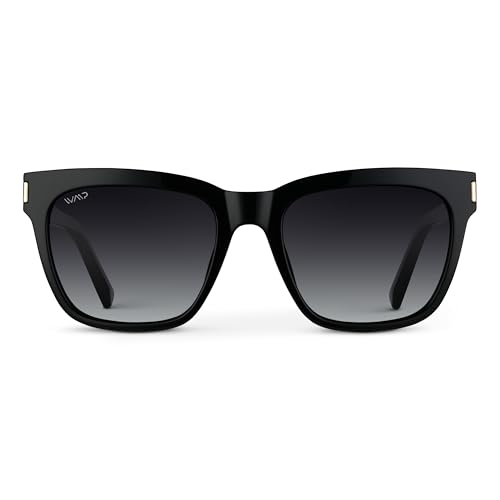 WearMe Pro Women's Large Square Sunglasses: Bold Thick Frame, Winged Browline & Polarized Lenses2