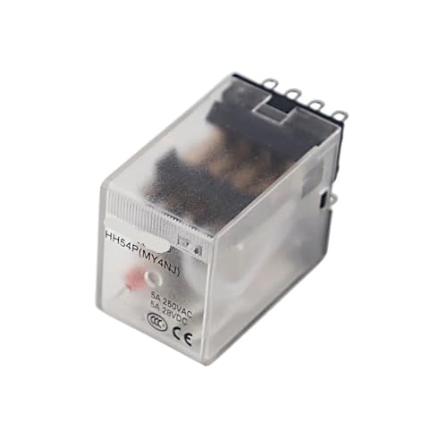 Relé MY4NJ AC110V de 14 pines con base electromagnético para automatización industrial