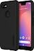 Produktbild Incipio DualPro Case für Google Pixel 3 XL - von Google zertifizierte Schutzhülle (schwarz) [Extrem robust I Stoßabsorbierend I Soft-Touch Beschichtung I Hybrid] - GG-060-BLK