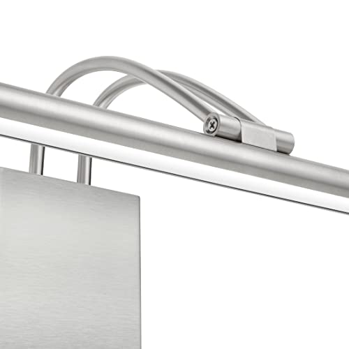 Maxxima 17 In. Led Picture Light W/Brushed Nickel Finish, 1000 Lumens, 3000K Warm White, Hardwired Integrated Led Display Wall Light #TOP7