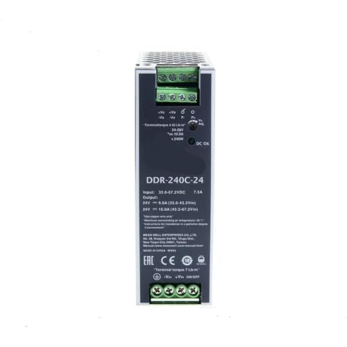 DDR-240B-48 bloc alimentation rail DIN anti coupure contre les chutes de tension 240W