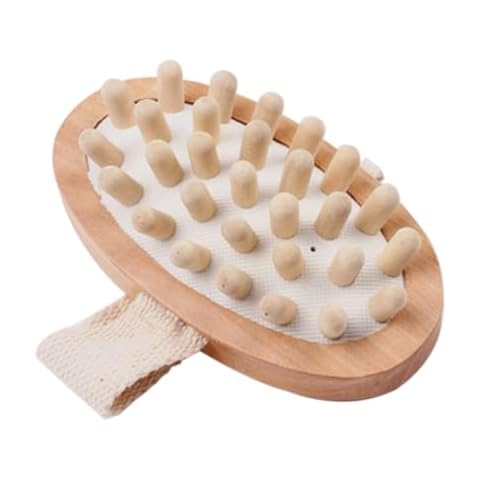 Body Massage Brush Bath Brush Body Massager Feet Massager Foot Massager Exfoliating Brush Shower Brush Wooden LALADEFIEE Cover
