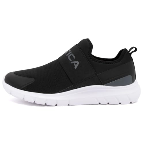 Image of Nautica Men's Slip-On Sneakers - Casual Fashion Shoes for Walking, in Medium & Wide Widths