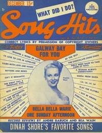 Song Hits: December 1948: Virginia Mayo, Bella Bella Marie, One Sunday Afternoon