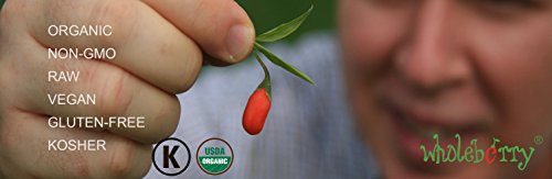 Wholeberry Organic Wolfberry Gouqi Goji Berries 32Oz| Raw, Vegan, Gluten Free Super Food High In Plant Based Protein, Dietary Fiber, Vitamin A & Iron | Large… #TOP4