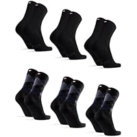 DANISH ENDURANCE Calcetines Casuales de Bambú Unisex, 6 Pack,