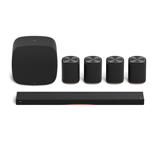 Image of LG Sound Suite Immersive Quad Suite 7 Pro Wireless Bundle | H7 Soundbar + 4X M7 Wireless Dolby Atmos Speakers + W7 Wireless Subwoofer| 13.1.7 Ch, Dolby Atmos FlexConnect Apple Airplay (New 2026 Model)