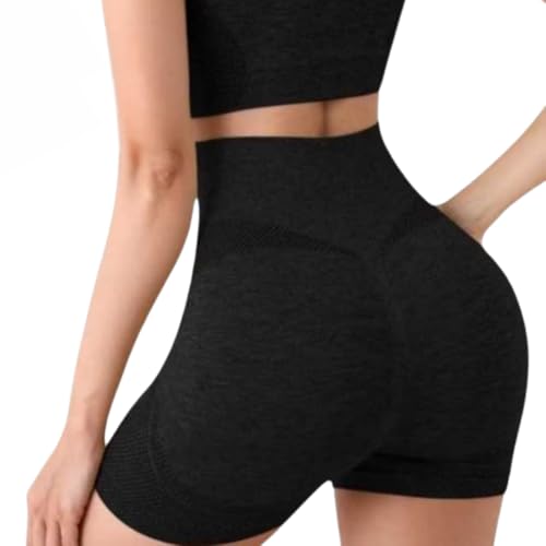 Short Bermuda Levanta Bumbum Cintura Alta Modeladora Fitness- QH Shopp (PRETO)