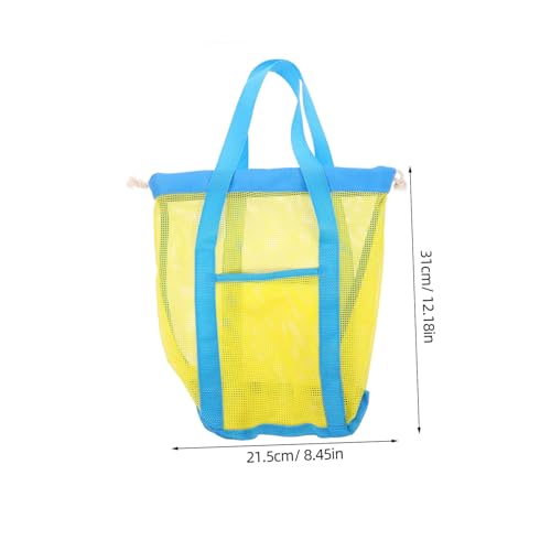Mesh Beach Bag for Boys and Girls Lightweight Portable Storage Pouch for Beach Toys Towels and Swim Easy Visibility and Ventilation for Outdoor Fun2