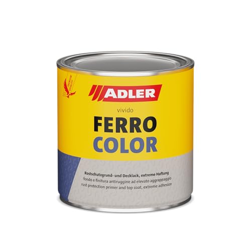 ADLER Ferrocolor - Weiß 750 ml - 3in1 Rostschutzfarbe - Metallfarbe mit speziellem Rostschutz für Metall Eisen, Stahl, Zink und Aluminium innen und außen - Metalllack