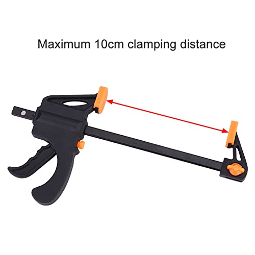 4 braçadeiras de barra F de 4 polegadas, liberação rápida de catraca, kit de ferramentas manuais DIY