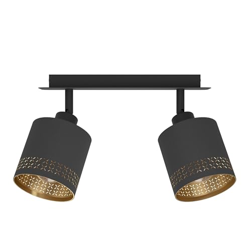 Eglo Plafoniera Esteperra Nero/Oro 2 Luci - 2
