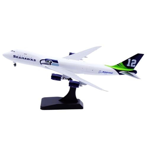 Modelo de Avión en Miniatura de 19 cm B747-8F Seattle Seahawks réplica estática escala 1:400