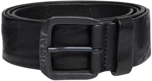 Replay Herren Gürtel aus Leder, Black 098 (Schwarz), 105
