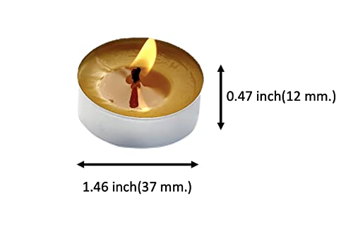 Newempo Beeswax Tealights Candle (48 Pcs) - Handmade, 100% Pure Natural Beeswax, Honey Aroma, Clean Burning, Smokeless Tealight For Wax Candle Warmers, Weddings, Romantic Nights And Home Decor #TOP2