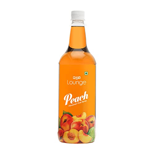 Image of Mapro Lounge Peach Cocktail Mixer Mocktail Fruit Syrup - 1L |Contains Real Fruit Juice| Gluten Free| Zero Cholestrol