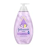 Johnson's Baby Bedtime Moisture Body Wash, Soothing NaturalCalm Aromas, Nighttime Bath Wash to Help Calm Baby Before Bed, Baby Wash, No added Parabens & Sulfates, 27.1 fl. oz