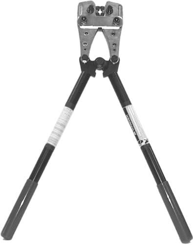 Burndy MRC840 Hytool Hand-Operated Crimper, #8-4/0 AWG Non-Insulated Copper Terminals and Splices, 26 Length, 8 Width by Burndy