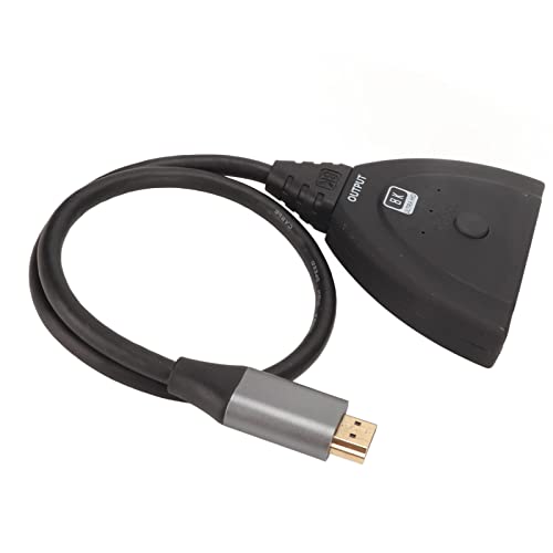 8K HDMI Switch, 3 Em 1 Out 8K 60hz Direcional HDMI Switch Caixa Seletor Hub Compatível Com HDR 10, H