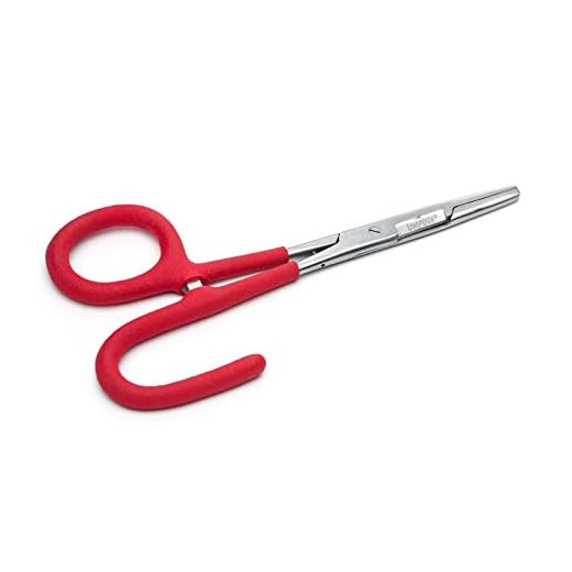 UMPQUA RIVERGRIP SCIS/CLAMP OPEN 6" RED