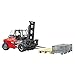 Linde HTI60 Fork Lift w Pallet and 3 Cargo Cages