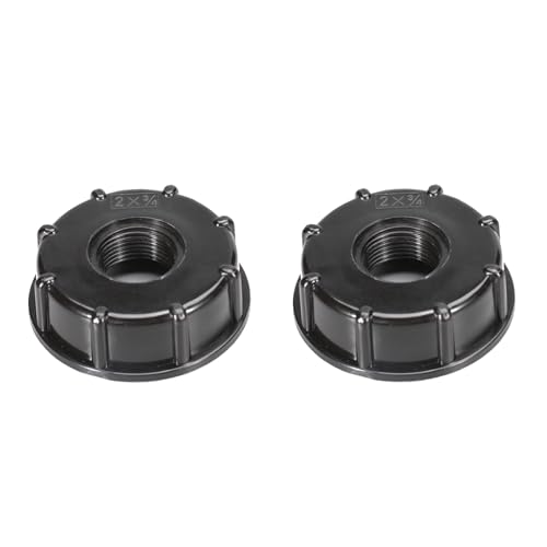 2 Stück IBC-Adapter 3/4 Zoll Innengewinde Adapter Kappe Deckel Auslaufhahn IBC Tank Deckel Container S60x6 Zubehör Kappe Für 1000l Wassertank 3/4\" Zoll(schwarz) 2 Stück IBC-Adapter 3/4 Zoll Innengewinde Adapter Kappe Deckel Auslaufhahn IBC Tank Deckel Container S60x6 Zubehör Kappe Für 1000l Wassertank 3/4\" Zoll(schwarz)