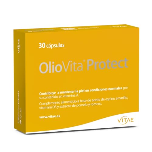 OlioVita Protect fotoprotector oral cápsulas con vitamina D para piel sensible al sol