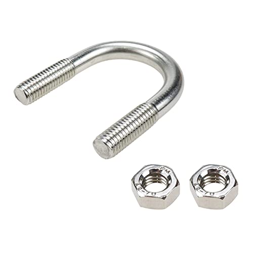 Image of Sscon 5Pcs M10x33 U-Bolts 304 Stainless Steel U-Bolt Fastener for 33mm Pipe Dia.