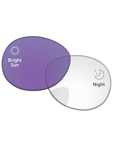 Image of Replacement Lenses for Ray-Ban Meta Headliner RW4009 & RW4013 50mm AI Glasses - Photochromic, Anti Blue Light Lens