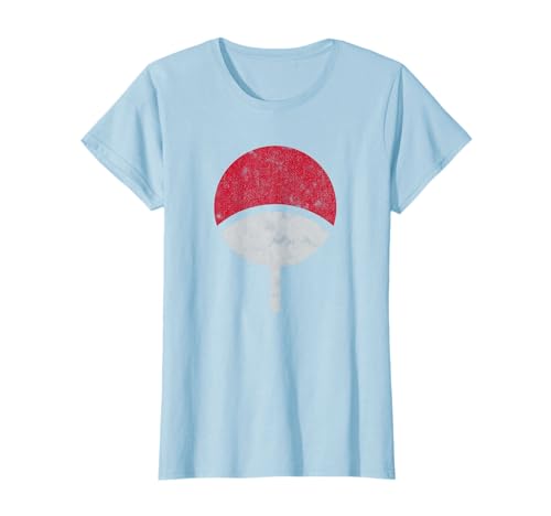 Naruto Shippuden Símbolo Uchiha Apenado Camiseta