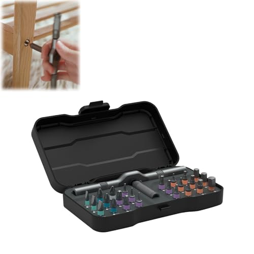 Precious Attach Screwdriver, 24 in 1 Magnetic Screwdriver Set, DIY Screwdriver 24 in 1, 24 in 1 Magnetic Ratchet Screwdriver Set