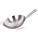 Wok ze stali nierdzewnej 34 43 cm nieprzywierający, odpowiedni do wszystkich płyt, w tym 40 cm uchwytów indukcyjnych Stay Cool