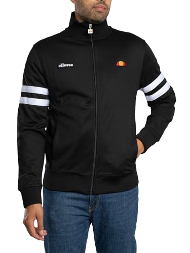 Ellesse Hombre Chaqueta Deportiva Roma, Black, XL