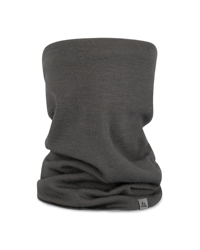 DANISH ENDURANCE Merino Multifunktionstuch, Winter Schlauchschal, Loop Schal, Stirnband oder Nackewärmer,Atmungsaktiv&Warm, Unisex, für Damen & Herren, Grau, Einheitsgröße