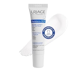 Uriage Bariéderm-CICA Protecting Lip Balm 15ml – Barrier Lip Balm Formulated With Poly-2p Patented Complex – Repairs, Insulates, Soothes – Dry, Chapped Lips – Long-Lasting, High Tolerance, Unscented