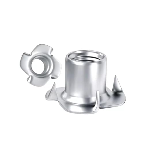 Dado a quattro griffe zincato, dado for altoparlante, dado a T, dadi ciechi a T con perno for mobili M3-M12(M12 (5Pcs))