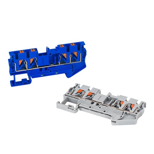 Conector de cable conductor PT2.5-QUATTRO con 4 conductores de resorte naranja 5