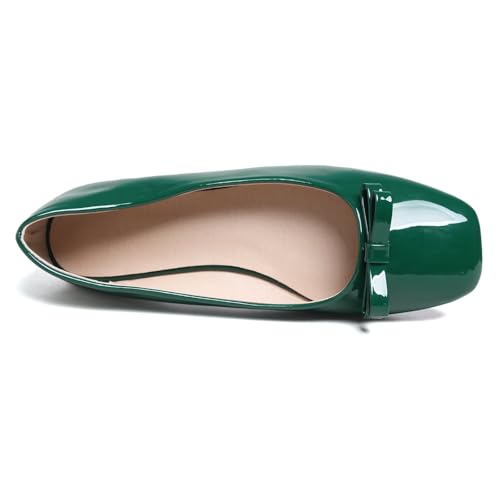 Image of Dear Time Women's Casual Foldable Ballet Flats Square Toe Ballerina Flats Shoes Comfortable