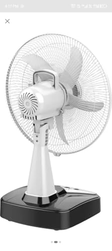 Image of 24 energy 16inch rechargeable table fan /isolation technology 12v 8ah big battery installed in fan