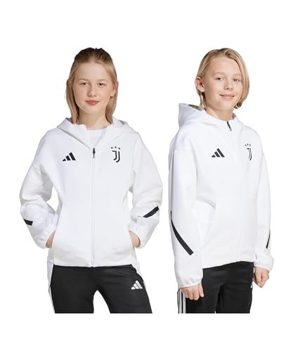 Chaqueta Juventus adidas niños sudadera fútbol blanca infantil Anthem 3