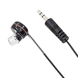 マクサー電機 ステレオ音声が聞きやすい イヤホン 5m 黒 ステレオ音声をミックスして片耳で聞ける 耳へのあたりが優しい ハイグレードタイプ プラグ径3.5mm ステレオ音声の テレビ ラジオ などに 片耳が空くので家事 留守番 時 のながら聞きに