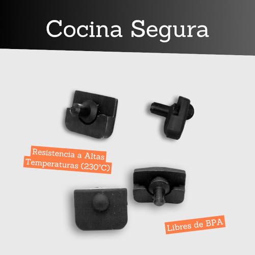 12 Gomas de Repuesto para Freidora de Aire. Reemplazo de Piezas para Placa de Parrilla Compatibles con Cosori Dual Blaze y Turbo Blaze. 12 Almohadillas de Goma de Silicona para Esquinas Libres de BPA