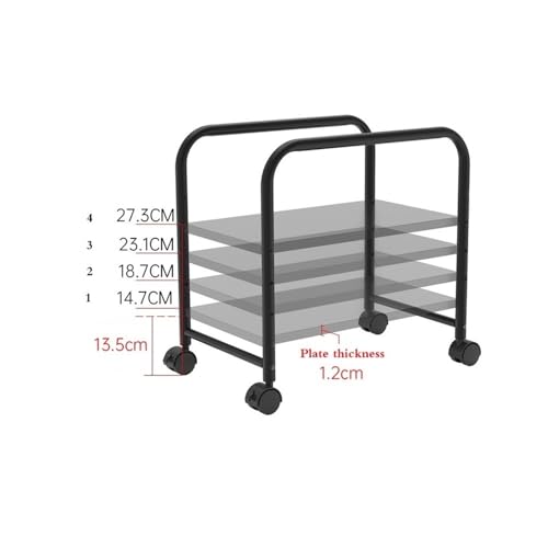Soporte para torre de computadora CPU, carrito móvil ajustable con 4 ruedas con freno, ajustable para la mayoría de cajas de PC para gamers miniatura 5