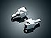 Kuryakyn 8803 Motorcycle Footpeg Component: Tapered Peg Adapters for 1996-2019 Honda Motorcycles, Chrome, 1 Pair